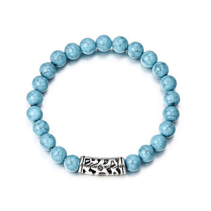 Bracelet Classic Acrylic Blue Beaded